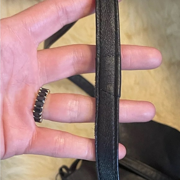 Black Spell & the Gypsy Dreamweaver Black | Black Leather Fringe Boho Crossbody - Picture 12 of 15